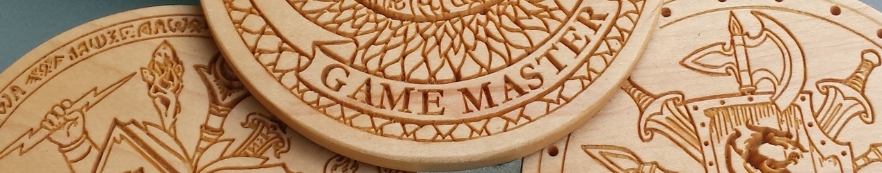 Hard maple coasters.