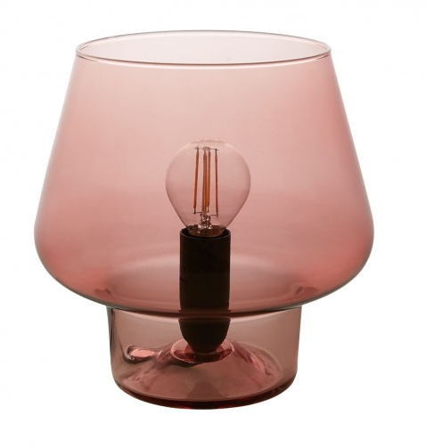 Habitat, Lyss, Pink Glass Table Lamp, £20.00