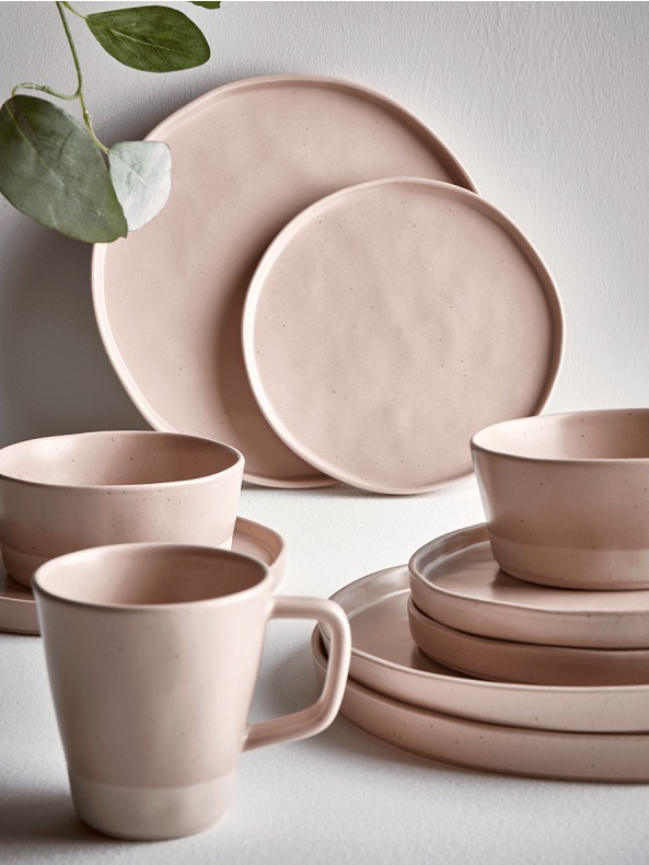 Cox &amp; Cox, Speckled Dinnerware, Blush, from £65.00