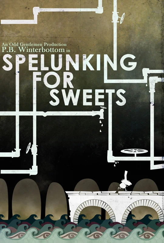  The above poster was for a series of levels that took place in the sewers of Winterbottom's city.   The&nbsp;inspiration behind their designs&nbsp;were vintage cabaret posters, Russian Avant-garde film posters, Saul Bass. 