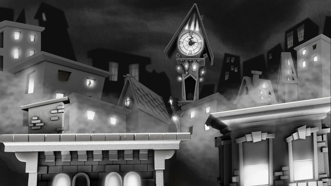   City 2D/3D&nbsp;concepts   Working with the 3D team I developed the process we would use to create the backgrounds in the game. &nbsp;We would model out various buildings, then instead of texturing them we would bring them into photoshop and paint 