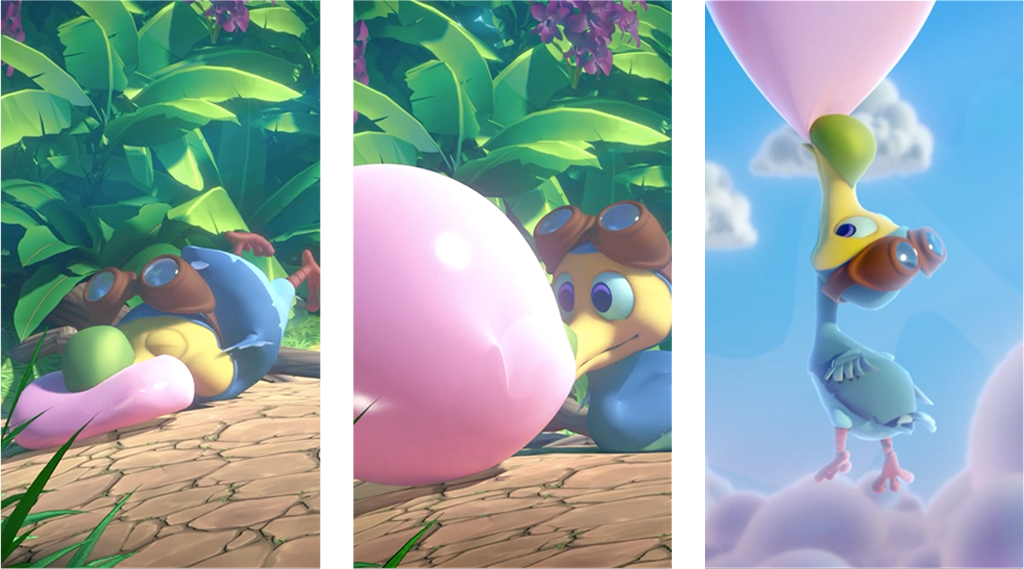  One day crash discovers by accident that he can blow a huge gum balloon that lifts him off the ground. &nbsp;He is then able to do what he has always dreamed...fly! 