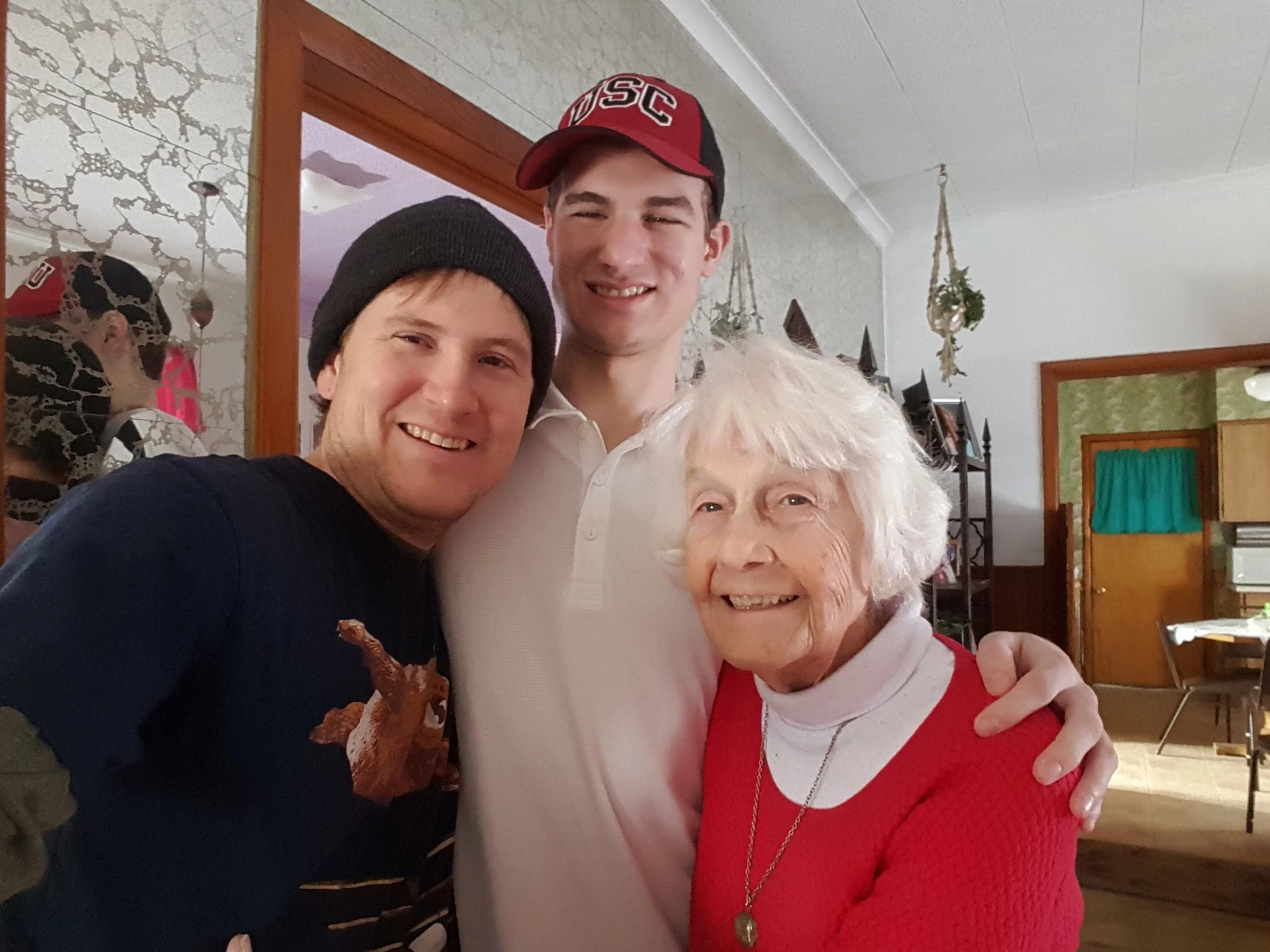 Me, Chris, and Granny after recording the 20th Episode.