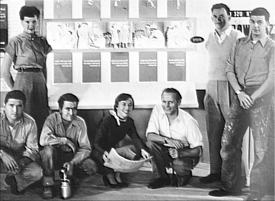 D&P staff members in the mid-1950s