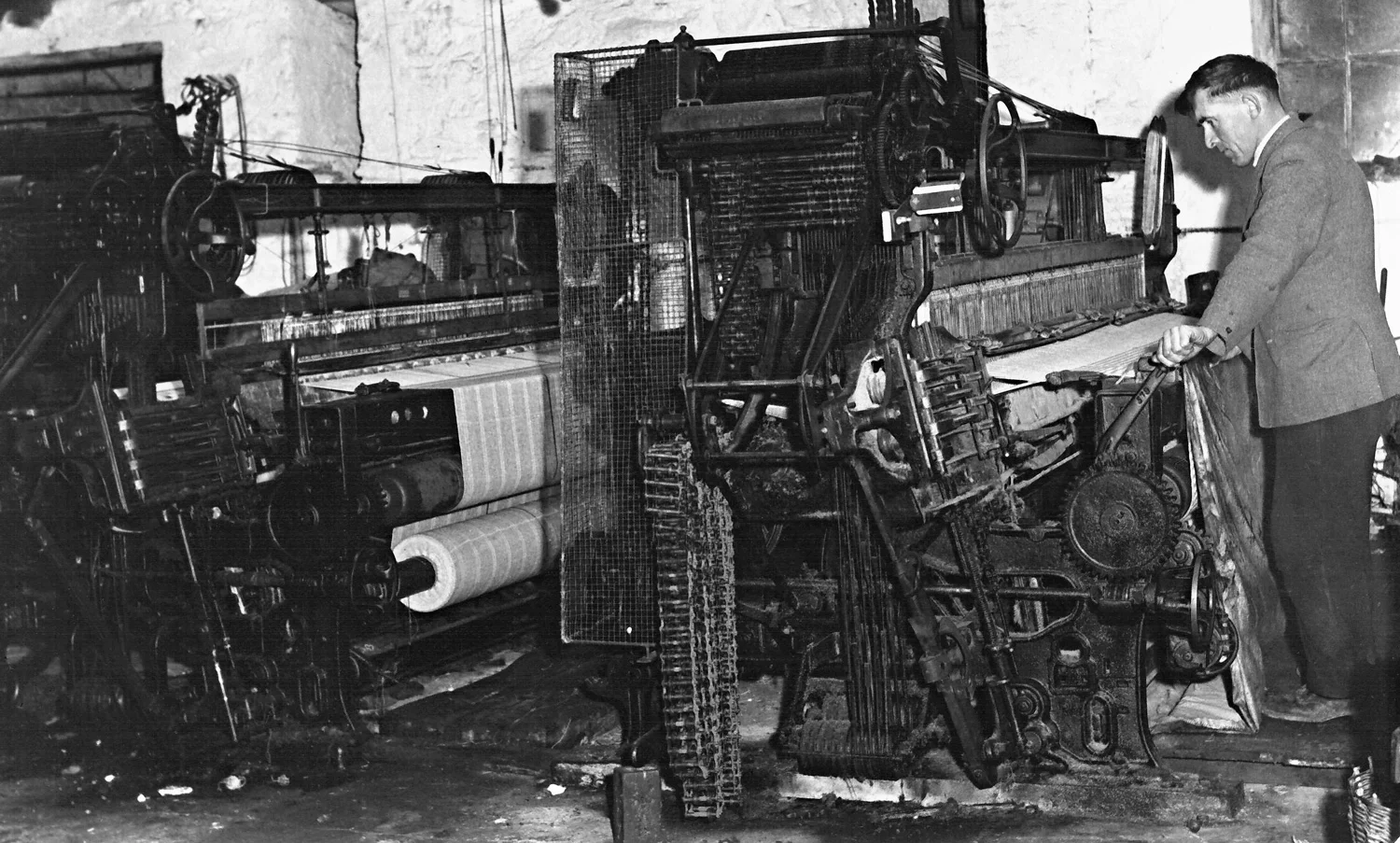 Howard weaving in the mill