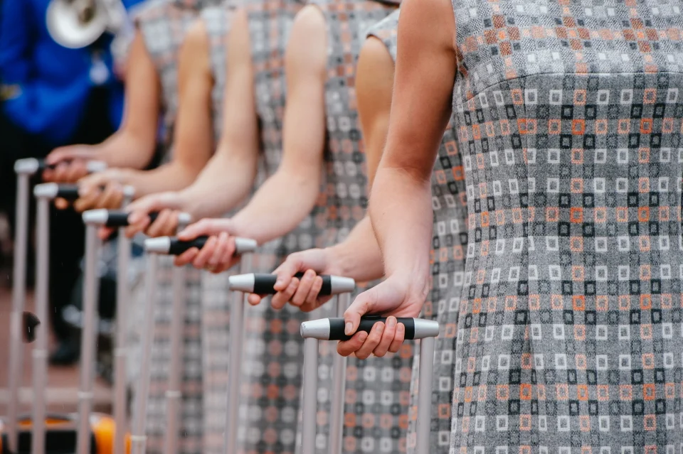 Mini mad fabric used for air hostesses uniforms