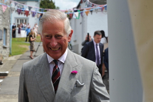 the Prince enjoying his visit