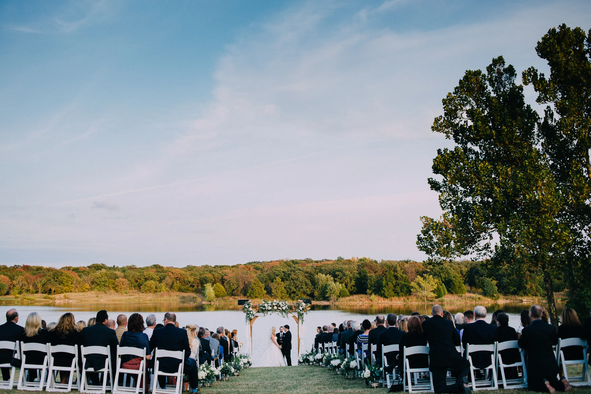 Lakeside Fall Oklahoma Wedding | Second Shooter