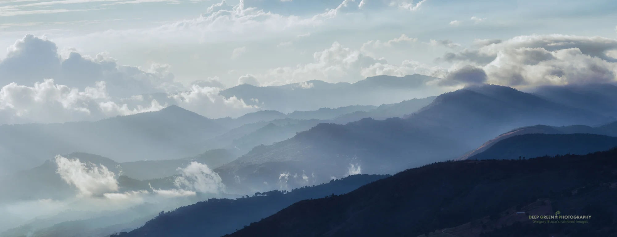 the Talamanca Mountains in late afternoon