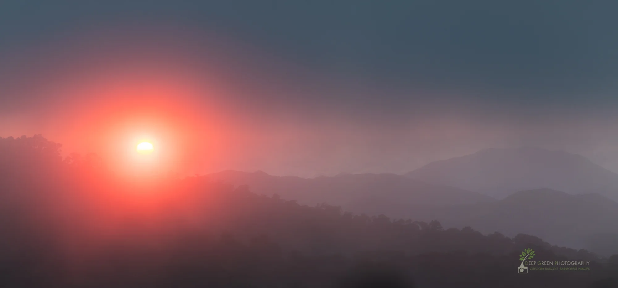 Sunset over the Talamanca Mountain Range, Costa Rica