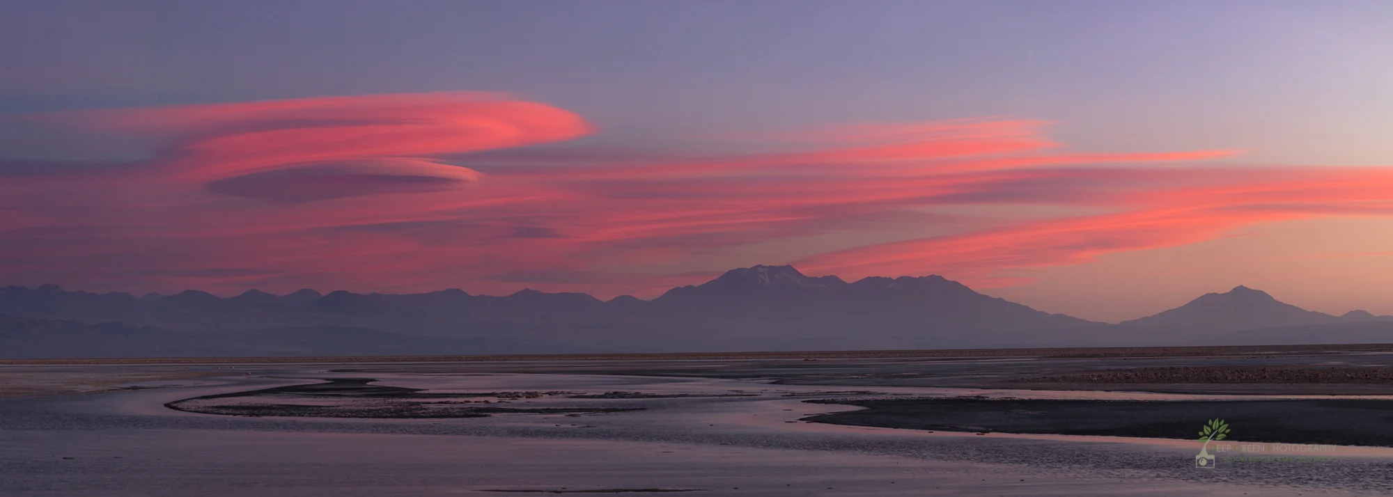 Sunset over the Atacama Desert in Chile