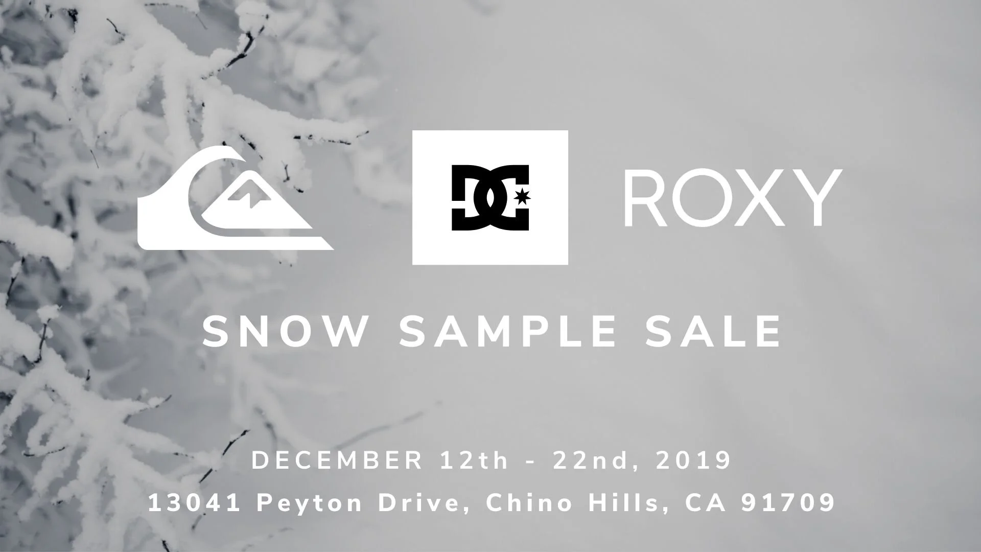 dc snow sample sale chino hills ca