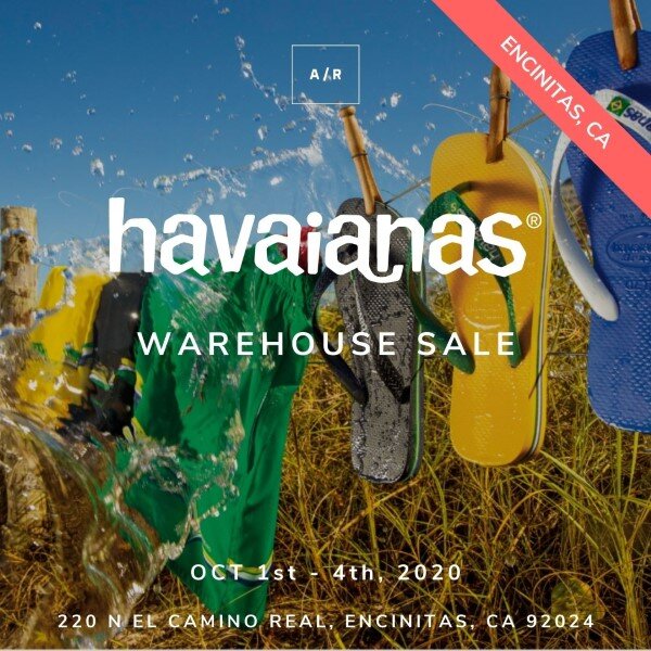 HAVAIANAS Warehouse Sale | October 2020 