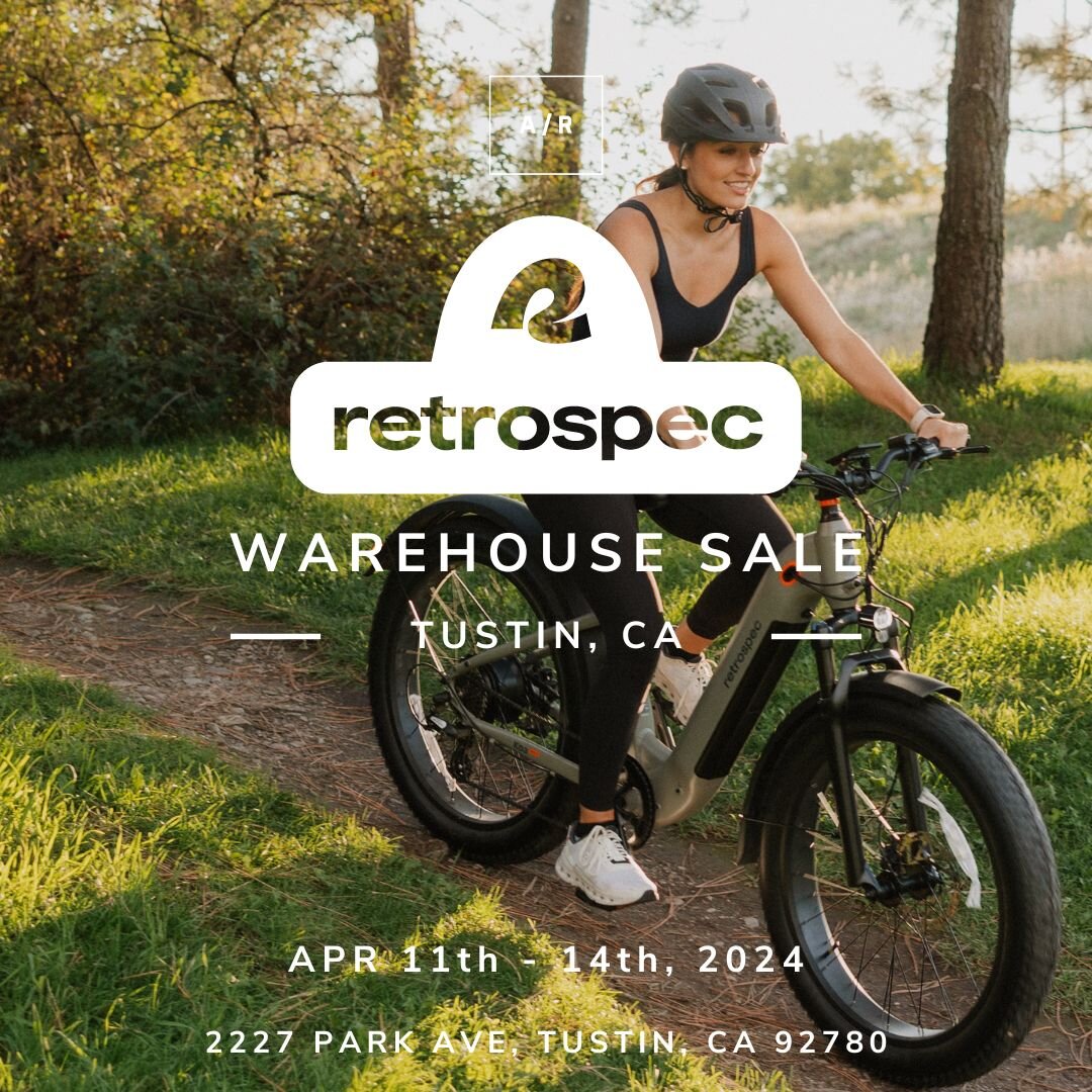 The Retrospec Warehouse Sale is coming to Tustin, CA. Save up to 50% OFF retail prices. Shop a range of expertly designed gear, from bikes to outdoor essentials, suits all ages and abilities. Enjoy amazing deals, embrace an active lifestyle, and fost