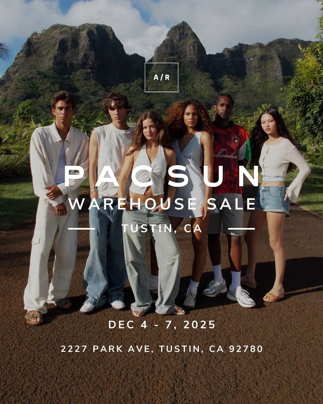 The official Pacsun Warehouse Sale is taking over Alternative Retail in Tustin, CA&mdash;and YOU&rsquo;RE INVITED! For a limited time, shop your next summer &lsquo;fits from denim and swim to everyday essentials, including loungewear, tees, hoodies, 