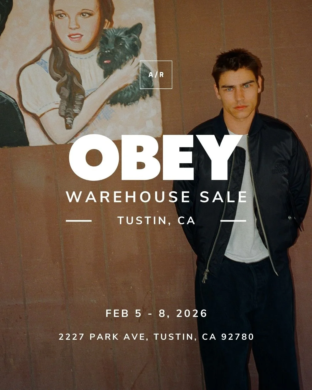 We&rsquo;re bringing the OBEY Warehouse Sale back to Alternative Retail in Tustin, CA. Expect big savings on men&rsquo;s and women&rsquo;s styles.

Tickets are free and encouraged, but walk-ins are always welcome. Non-ticket holders should expect lon