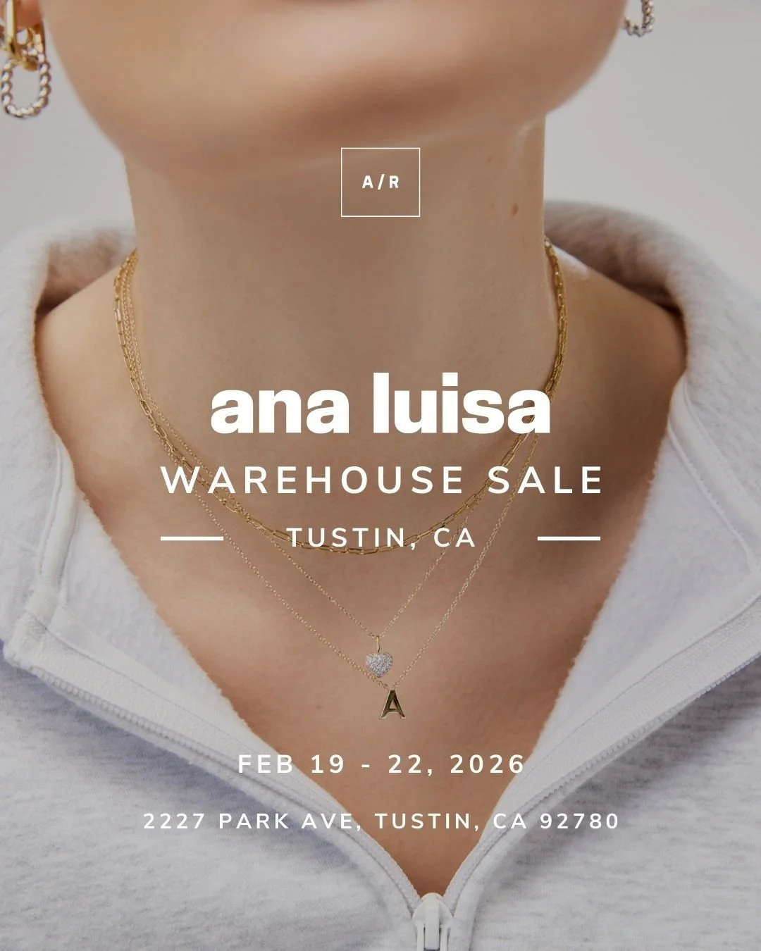 Ana Luisa Warehouse Sale &ndash; Prices as Low as $14! For the first time ever, the official Ana Luisa Warehouse Sale is coming to Alternative Retail in Tustin, CA&mdash;and you don&rsquo;t want to miss these deals! Everything is under $50, with pric