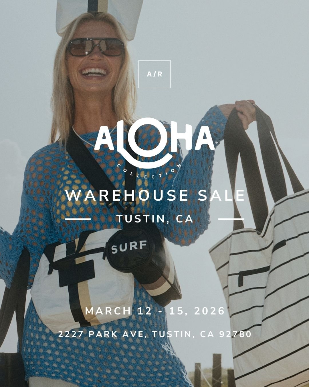 Get ready for the ALOHA Collection Warehouse Sale starting this week at Alternative Retail in Tustin, CA.

Shop your favorite splash-proof bags, pouches, hip packs, beach bags, and more at unbeatable prices.

Whether you're heading to the beach or ad