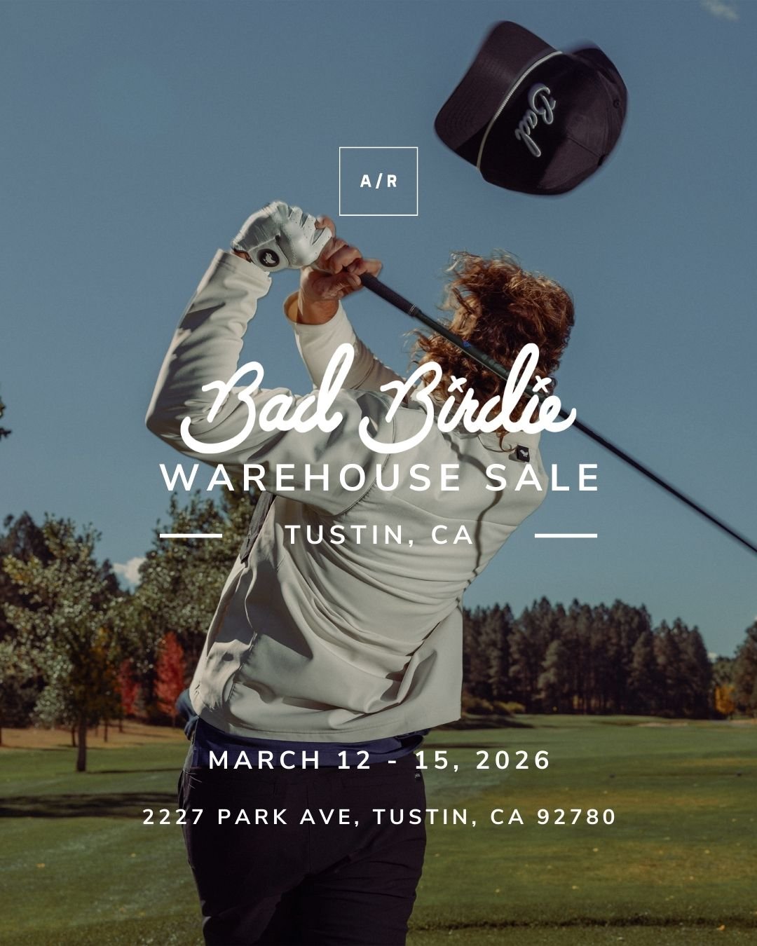 Golf lovers, get ready! The official Bad Birdie Warehouse Sale is coming to Alternative Retail in Tustin, CA, and this is your chance to score up to 70% OFF on premium golf apparel.

Bad Birdie is known for its bold, high-performance gear that brings