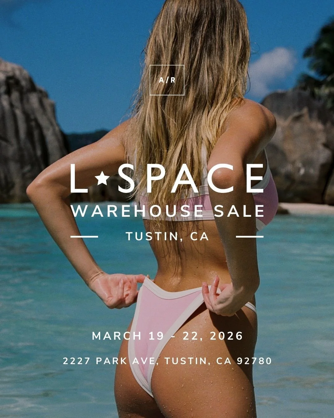 The LSPACE Warehouse Sale is coming to Alternative Retail in Tustin, CA, for a limited time, bringing major savings to all OC fashion lovers.

Shop up to 75% OFF retail on your favorite LSPACE bikinis, one-pieces, activewear, dresses, cover-ups, and 