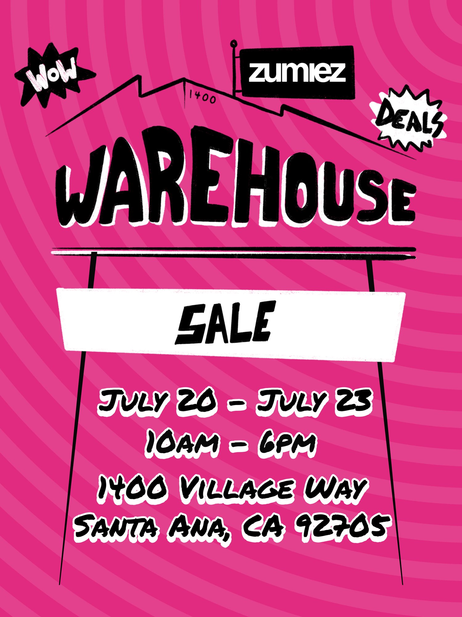 Zumiez Warehouse Sale | JULY 20 - 23, 2023 | Santa Ana, CA ...