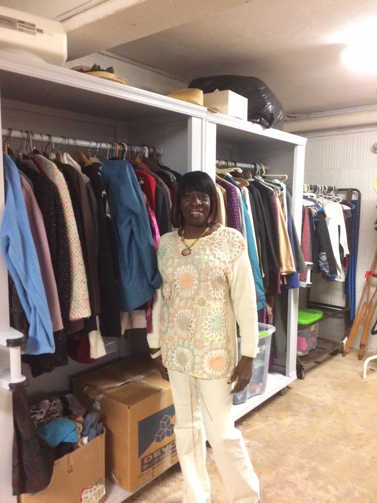 Bridget volunteers at our Clothing Shop and is wonderful with our shoppers. 
