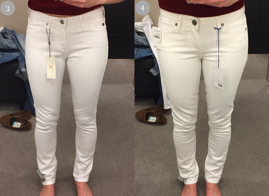 ag white skinny jeans
