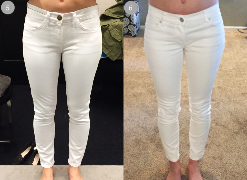 best white jeans not see through
