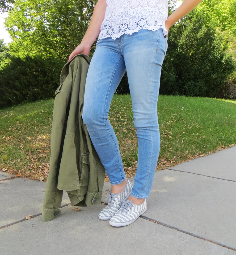 keds with skinny jeans