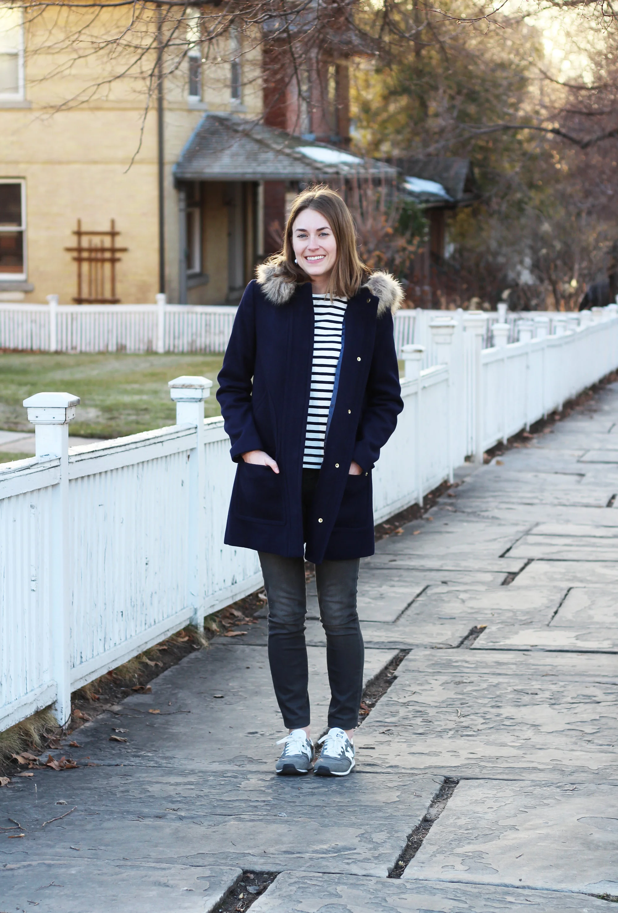 new balance with skinny jeans