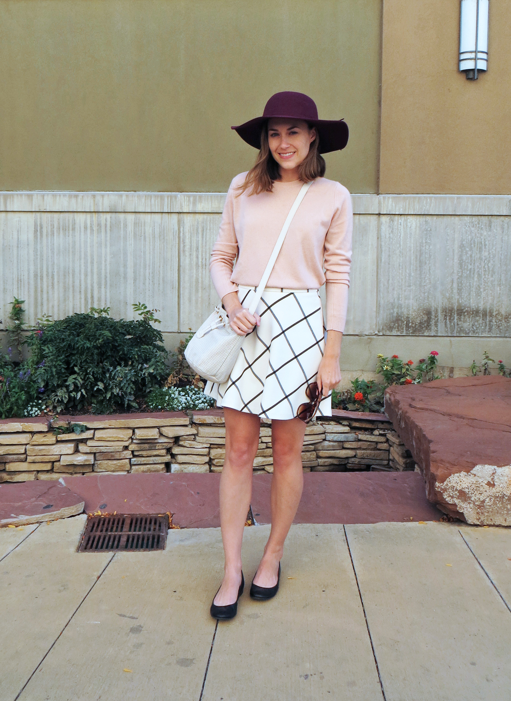 Two bloggers, one garment: Windowpane skirt