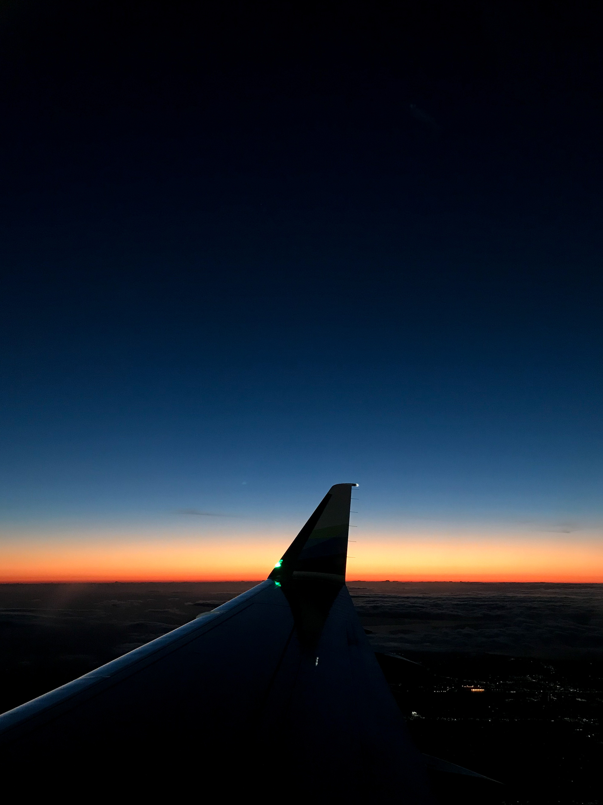 Sunset while leaving Seattle — Cotton Cashmere Cat Hair