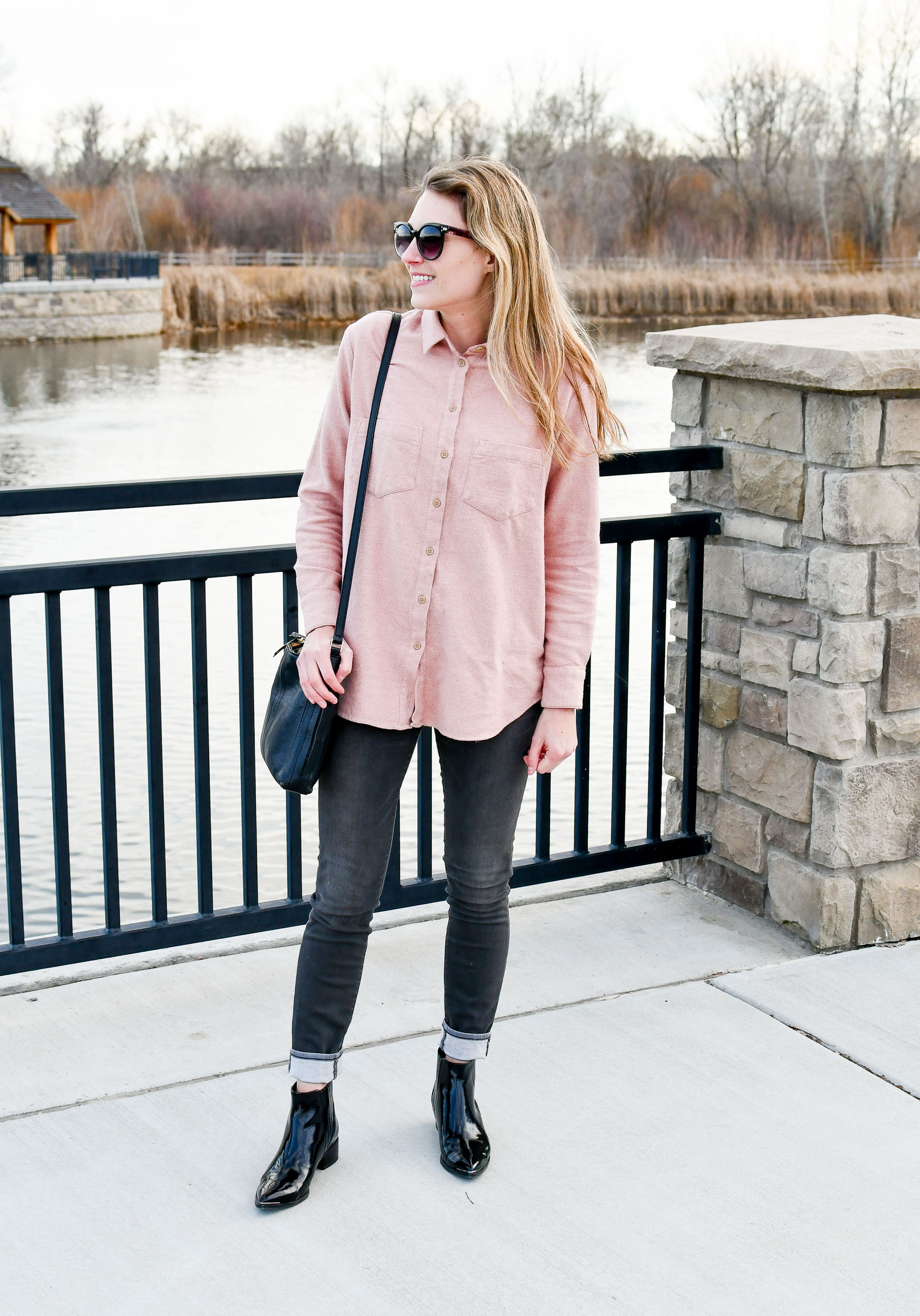Favorite outfit: Brunch in blush — Cotton Cashmere Cat Hair