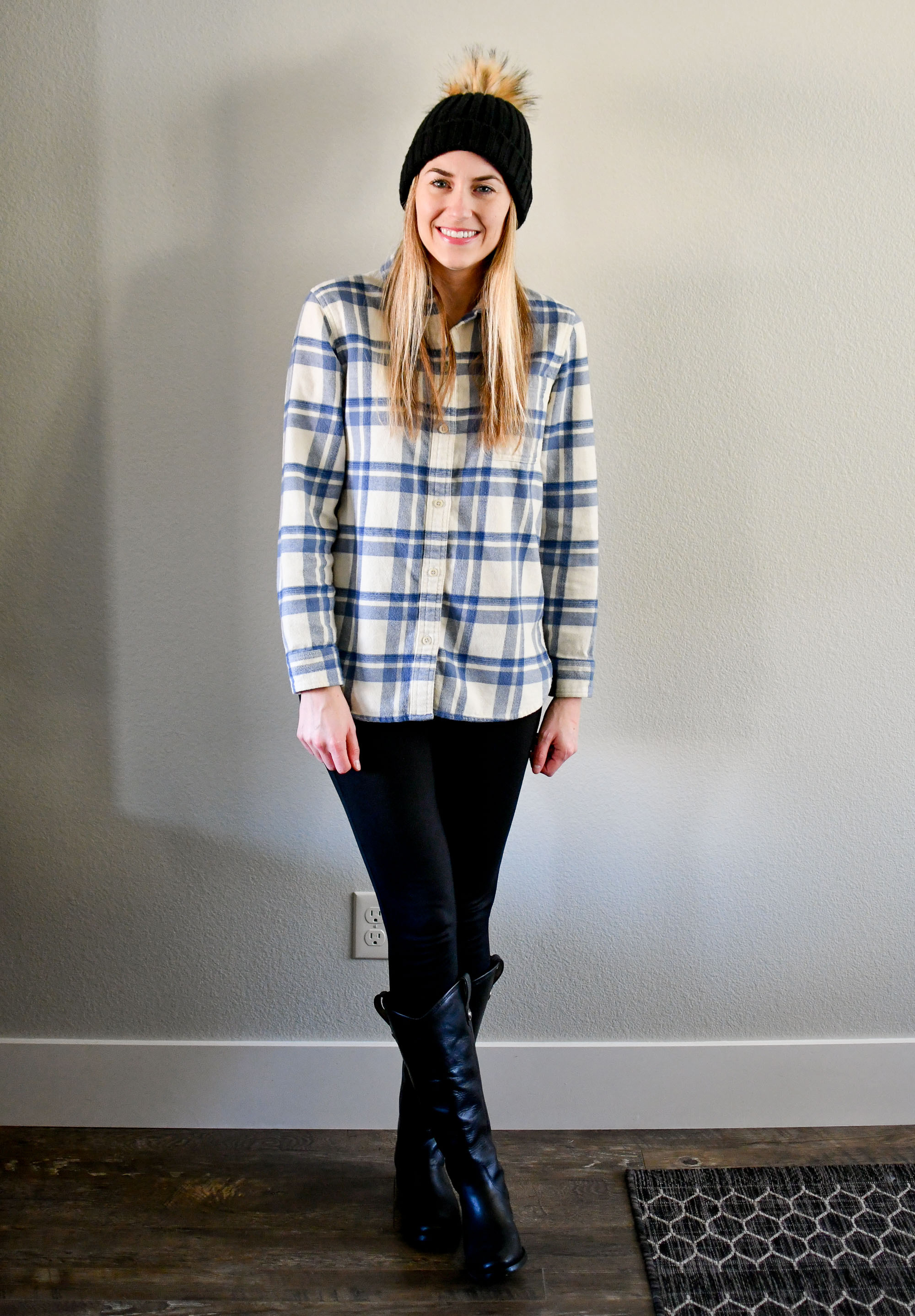 January Style Sudoku: row 3 outfit — Cotton Cashmere Cat Hair