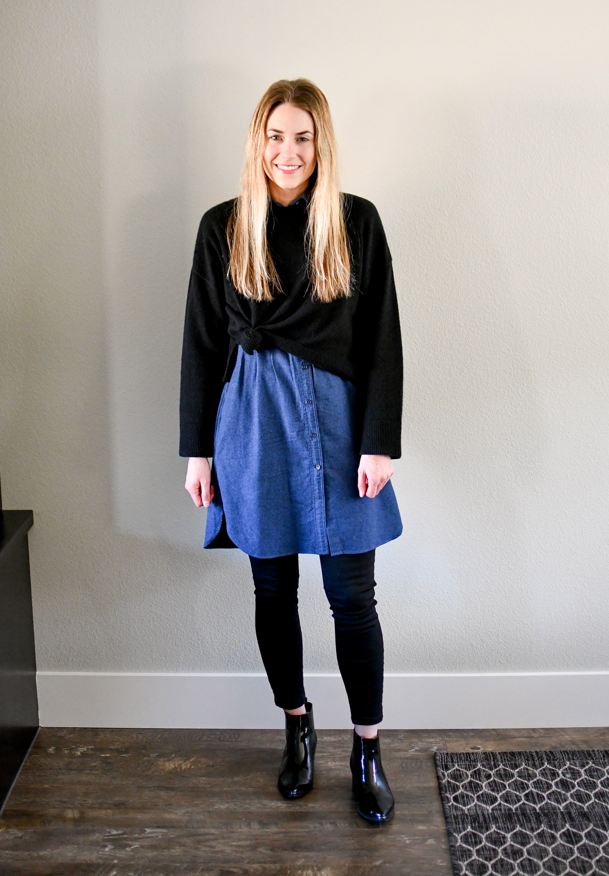 January Style Sudoku: corner 1 outfit — Cotton Cashmere Cat Hair