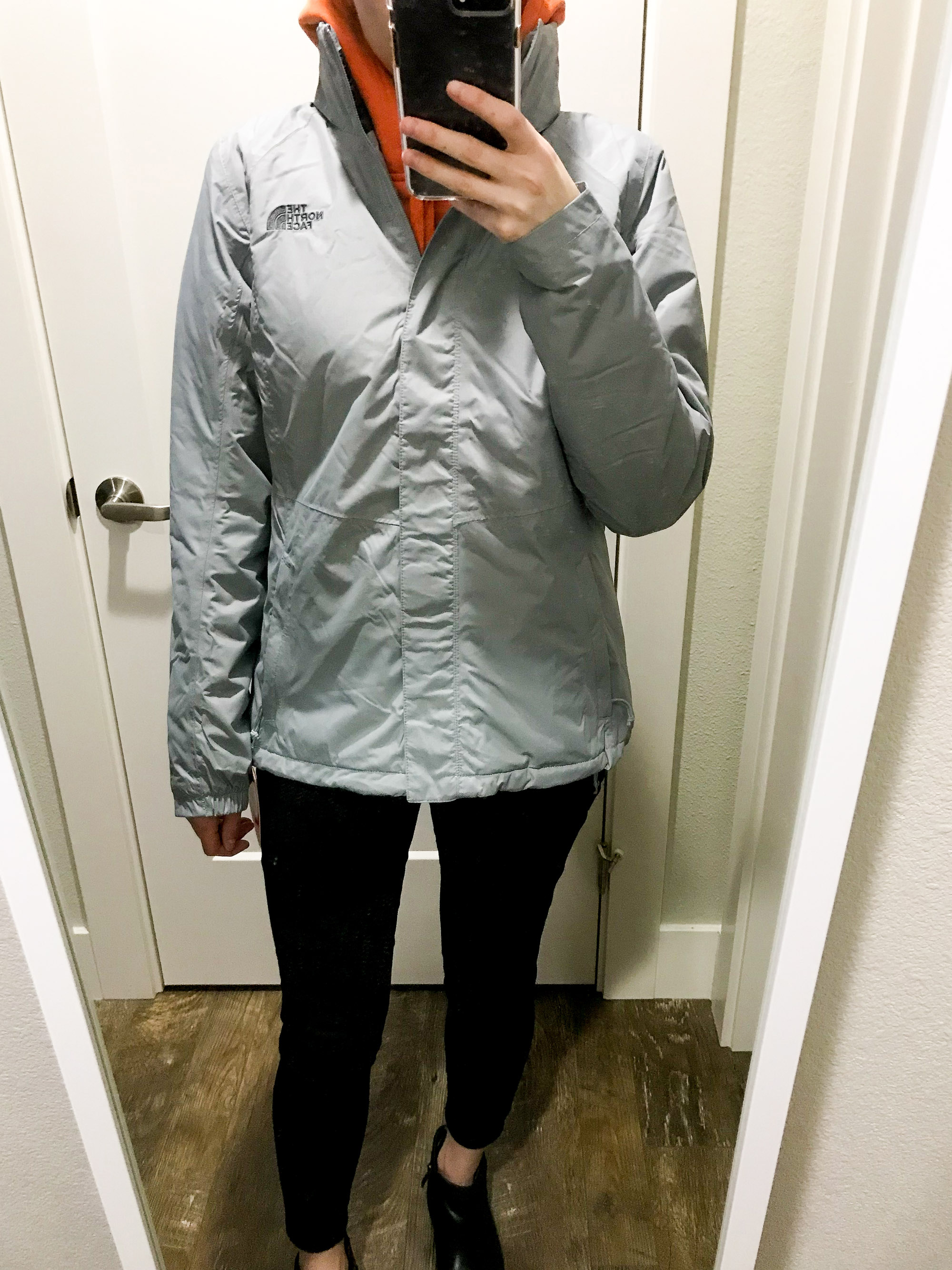 The North Face Resolve Insulated Jacket — Cotton Cashmere Cat Hair