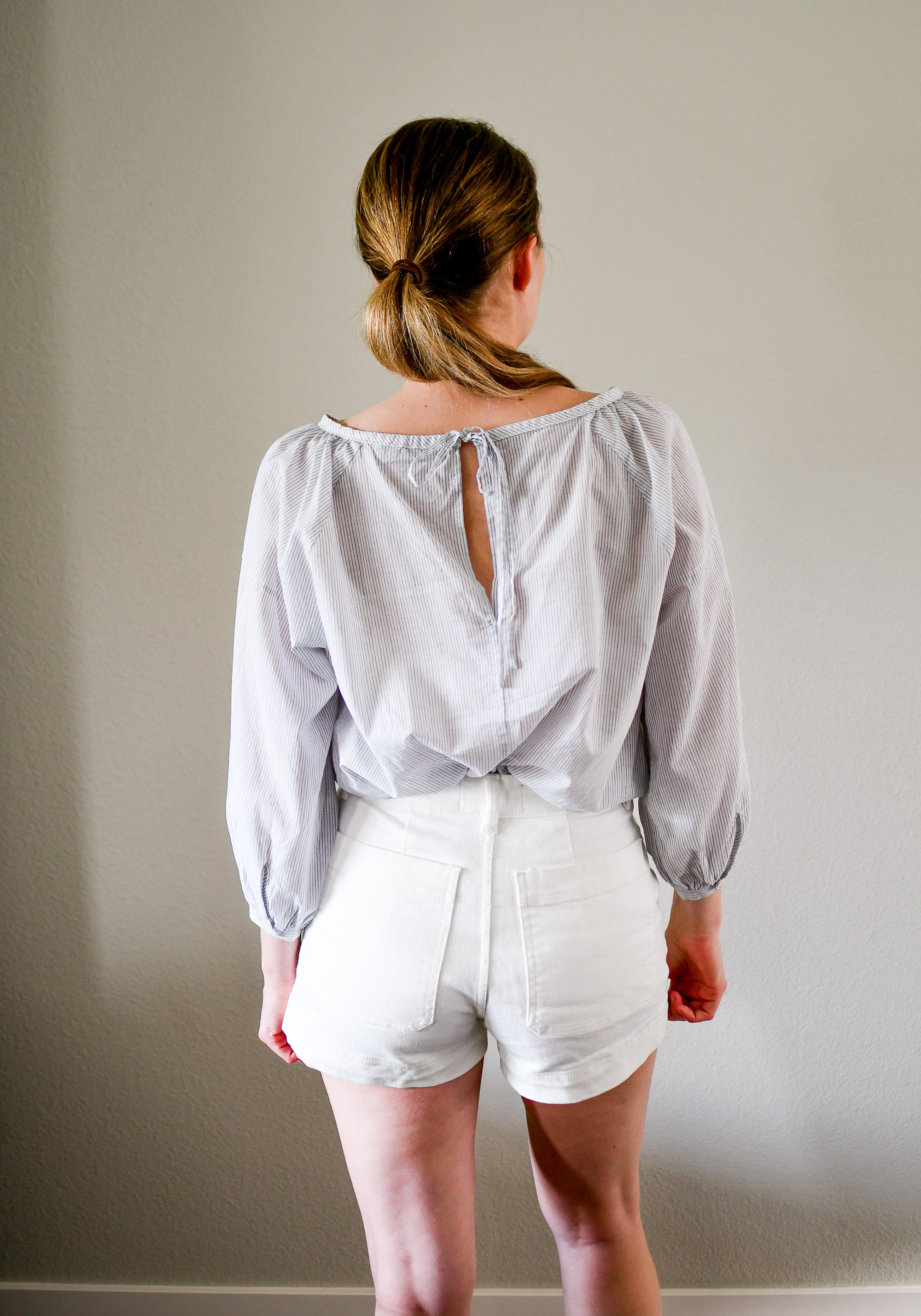 everlane air ruched blouse