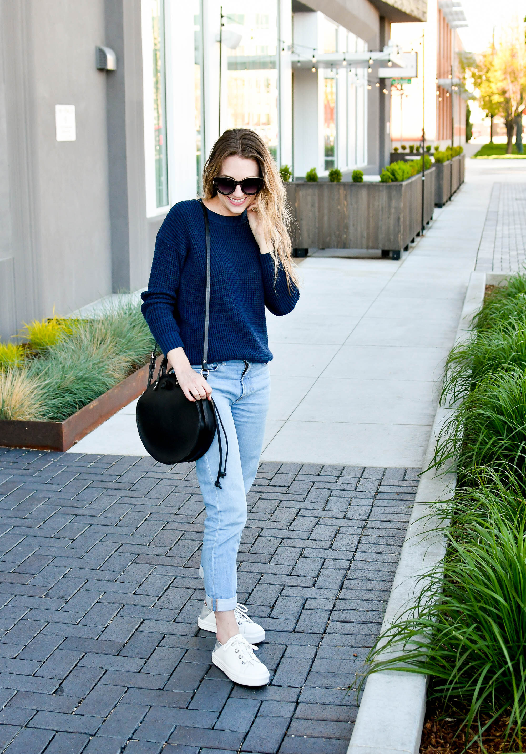 Favorite outfit: Spring sneaker style — Cotton Cashmere Cat Hair