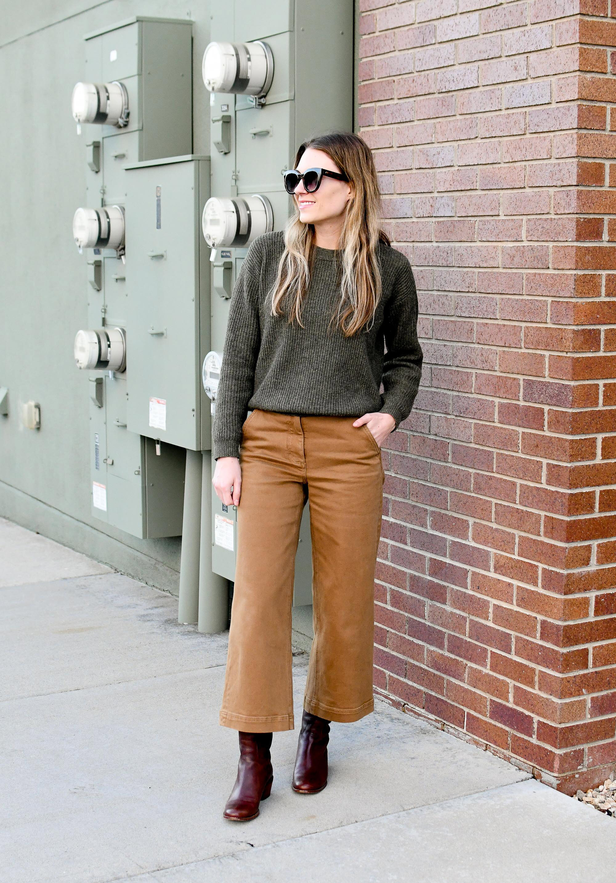 Favorite outfit: Earthy — Cotton Cashmere Cat Hair