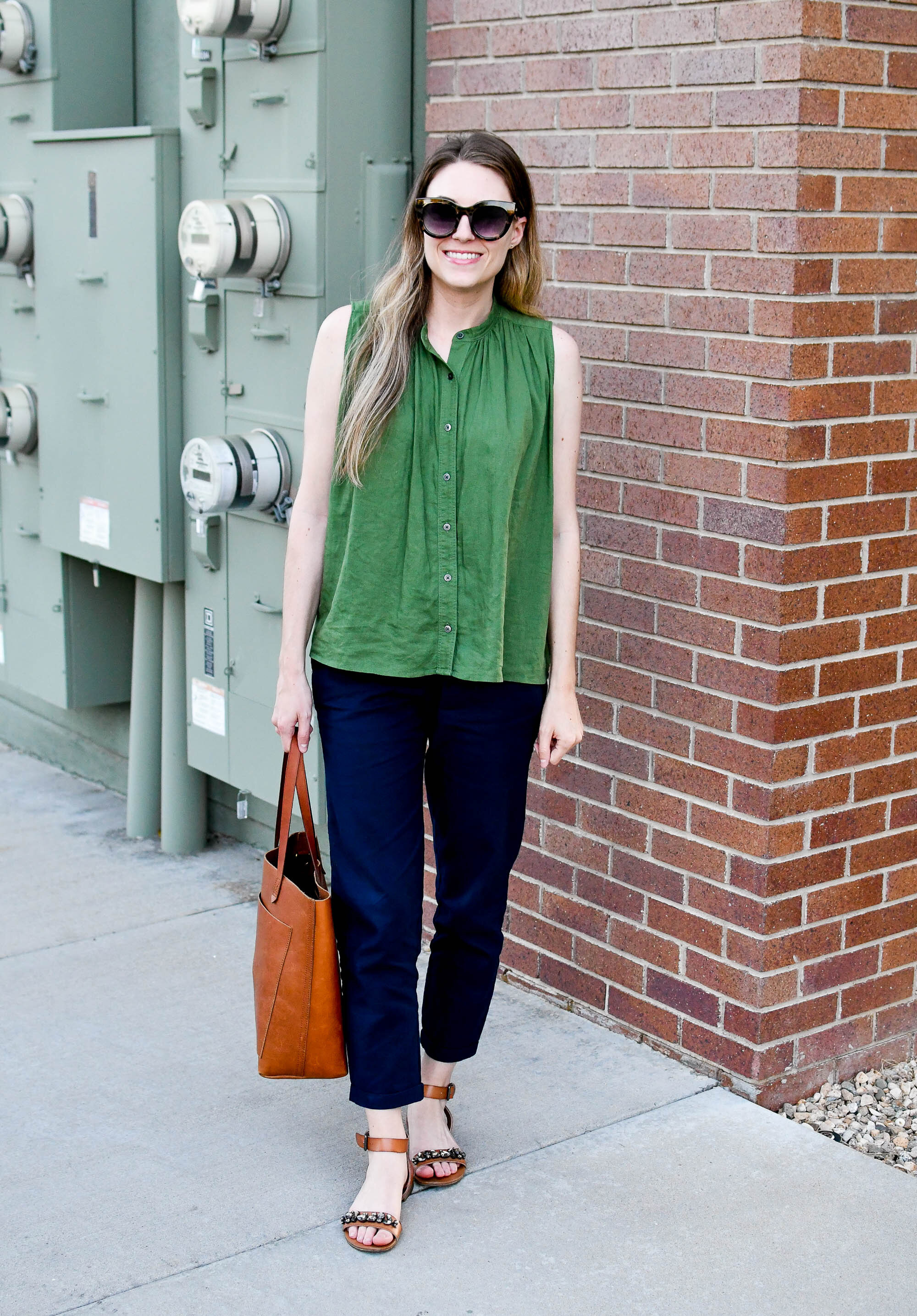 Favorite outfit: Linen head to toe — Cotton Cashmere Cat Hair