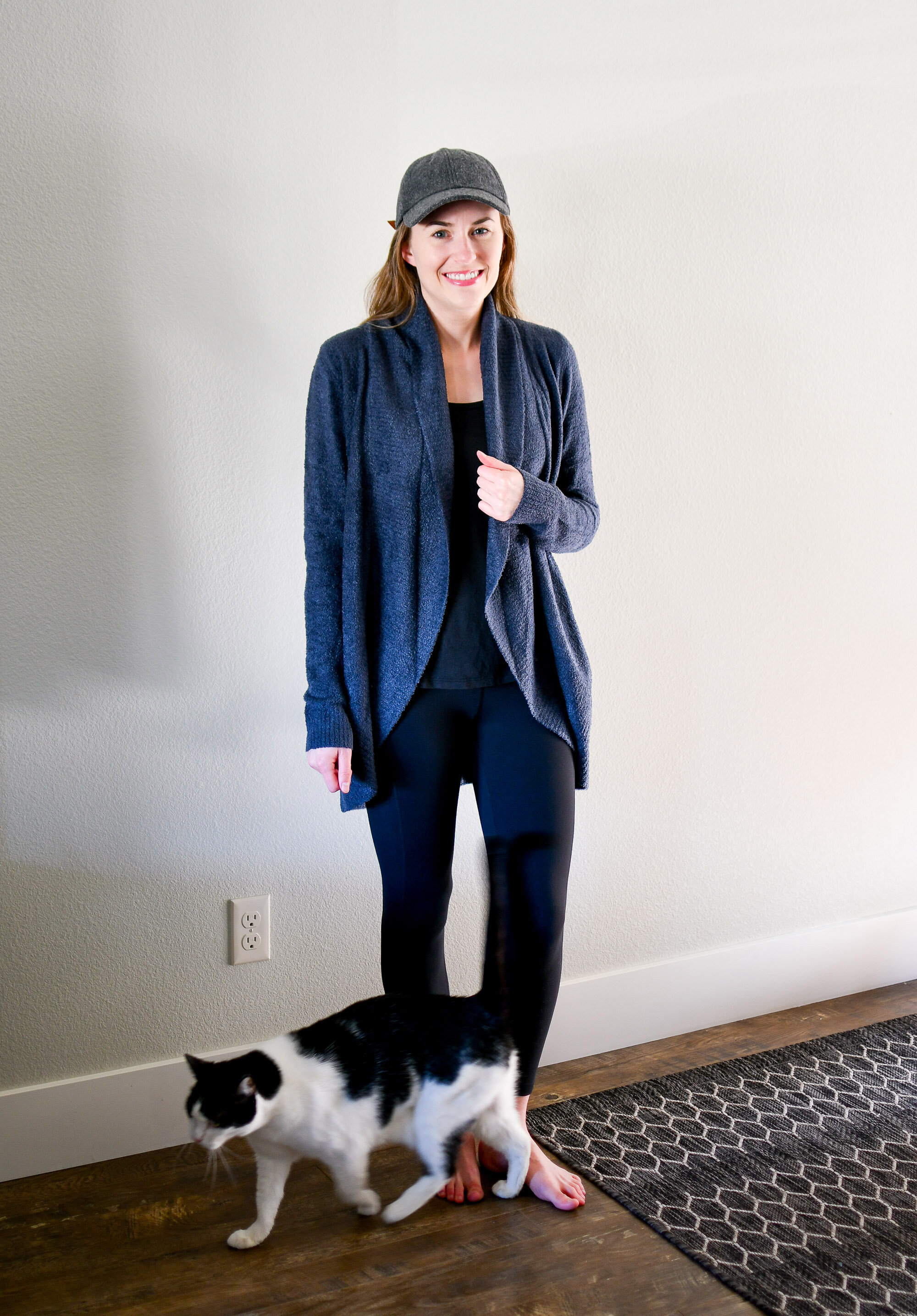 April Style Sudoku, At Home: row 2 outfit — Cotton Cashmere Cat Hair