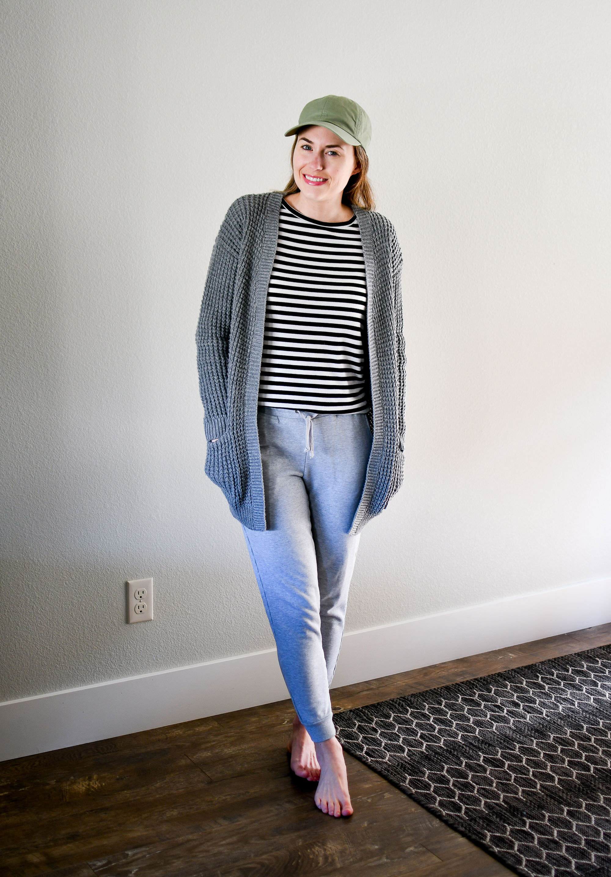 April Style Sudoku, At Home: row 3 outfit — Cotton Cashmere Cat Hair