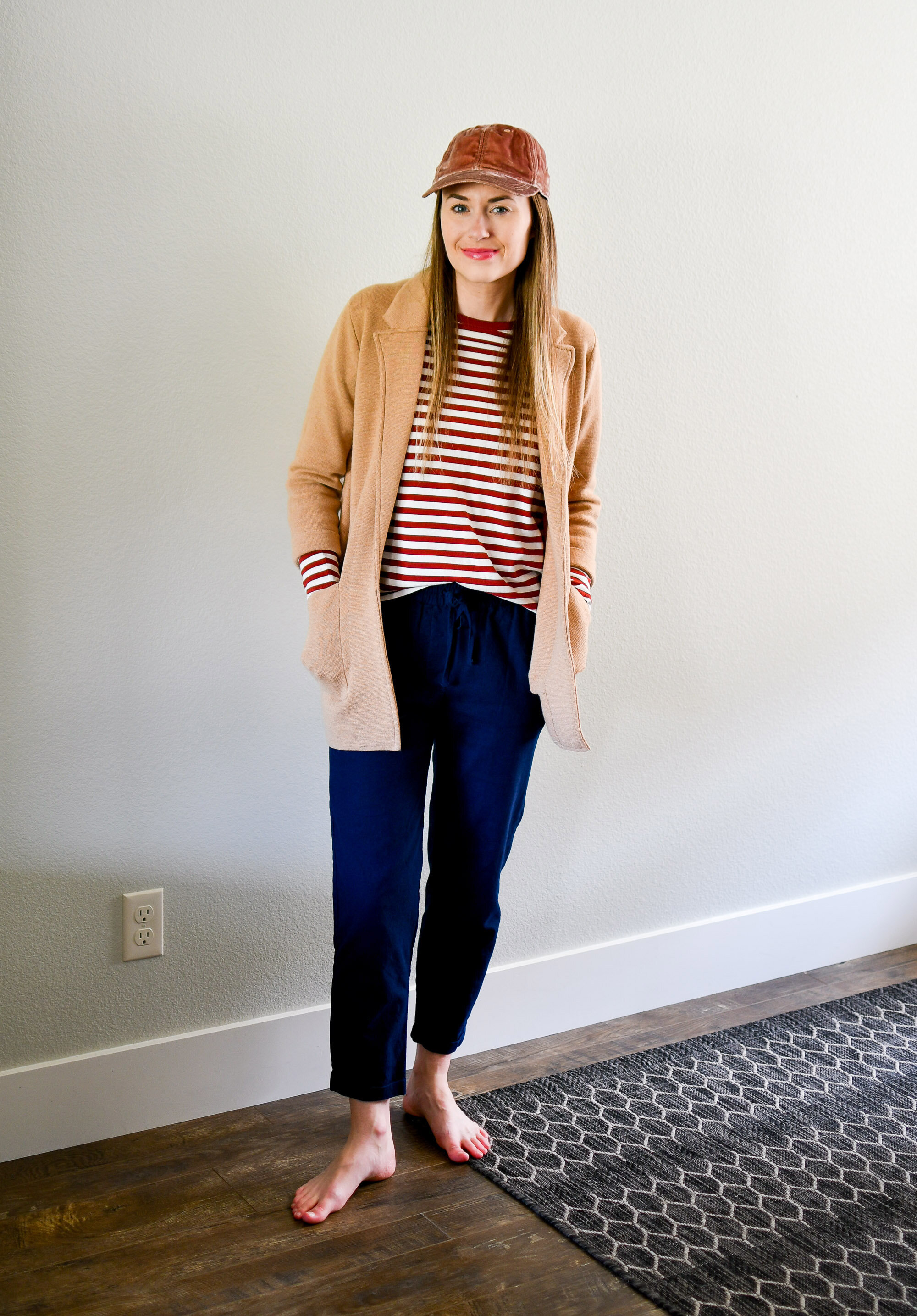 May Style Sudoku, At Home: diagonal 2 outfit — Cotton Cashmere Cat Hair