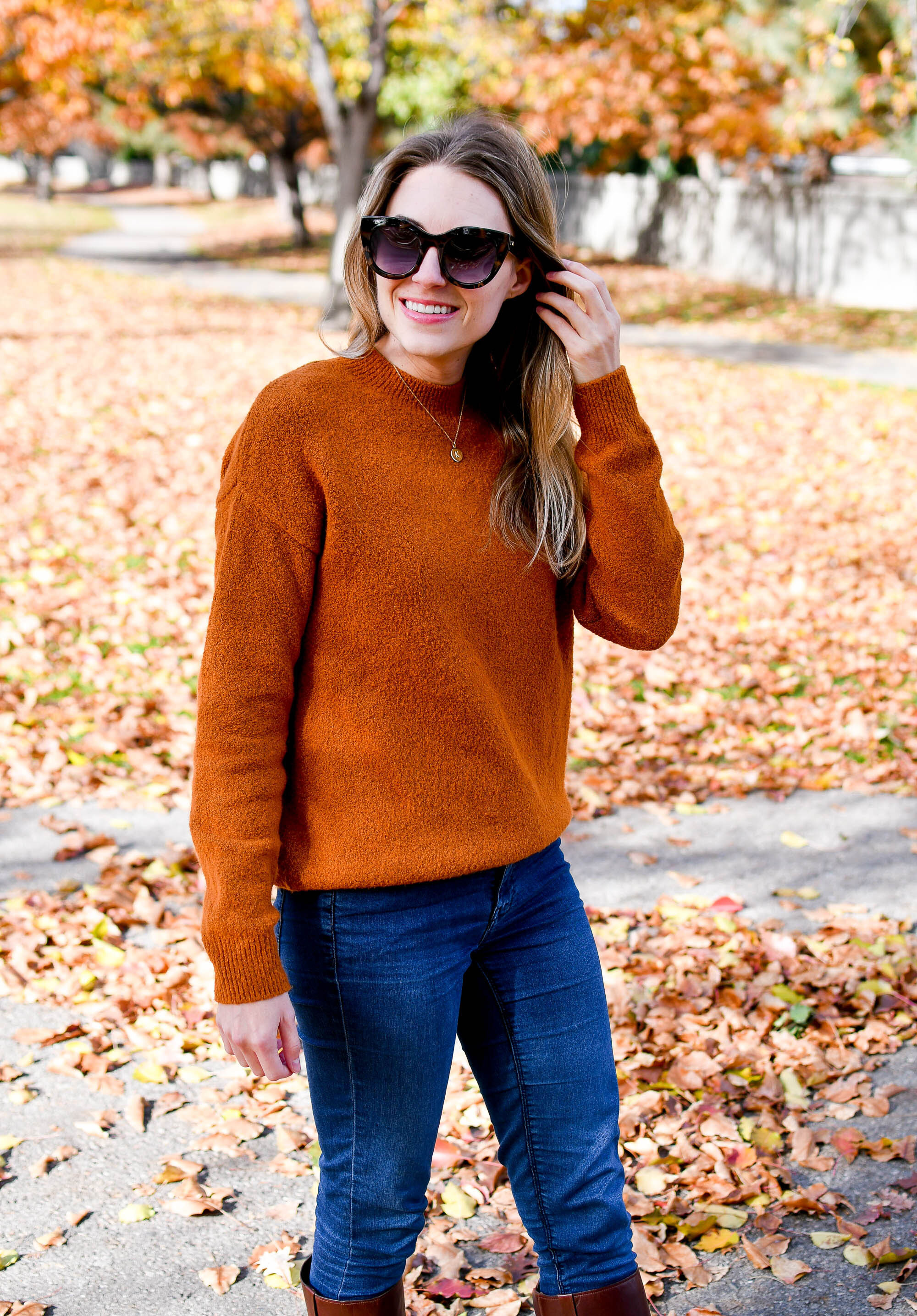 My style: Cozy sweaters (dropped shoulders optional) — Cotton Cashmere Cat Hair