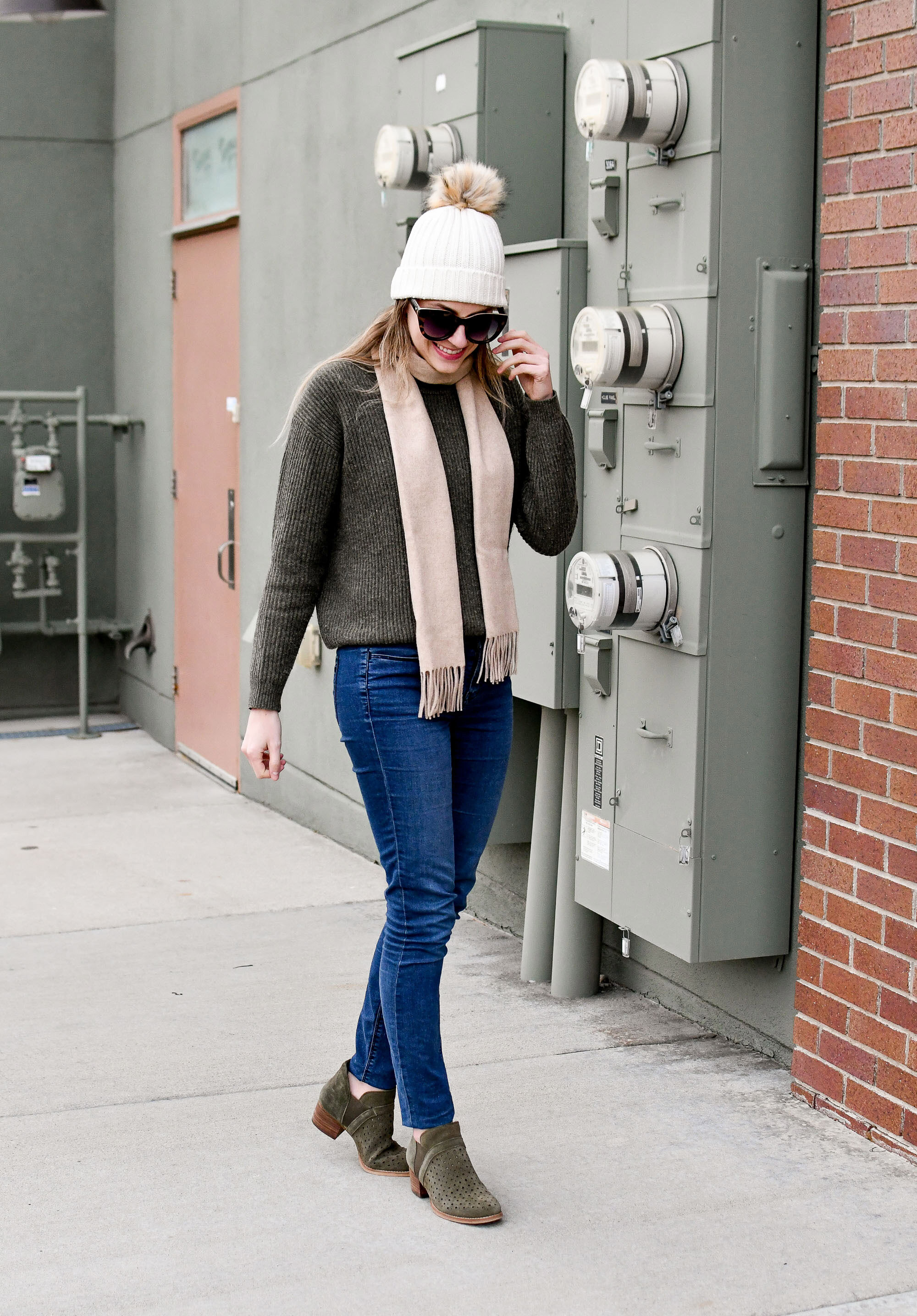 Favorite outfit: Wintergreen — Cotton Cashmere Cat Hair