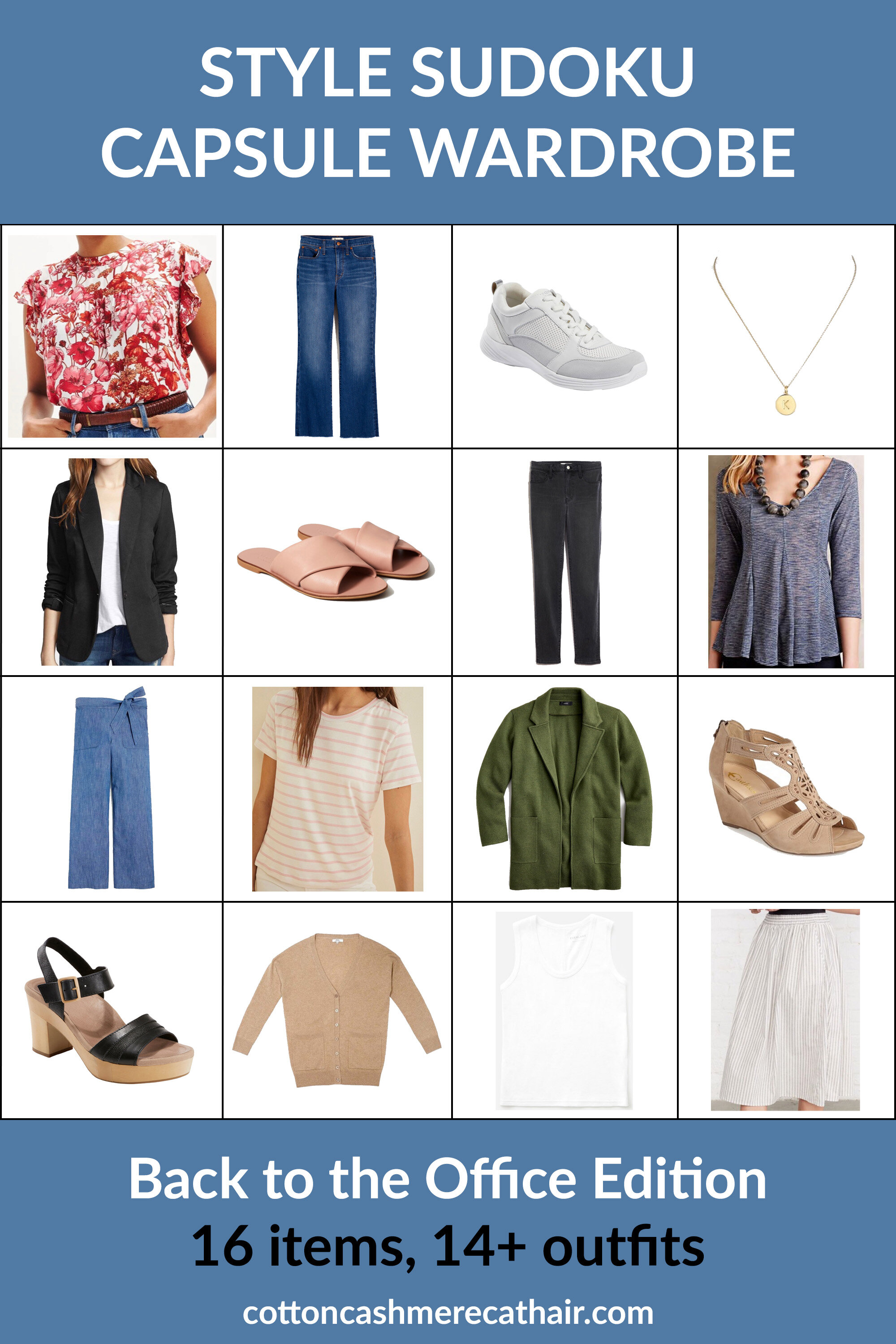 Style Sudoku Capsule Wardrobe: Back to the Office