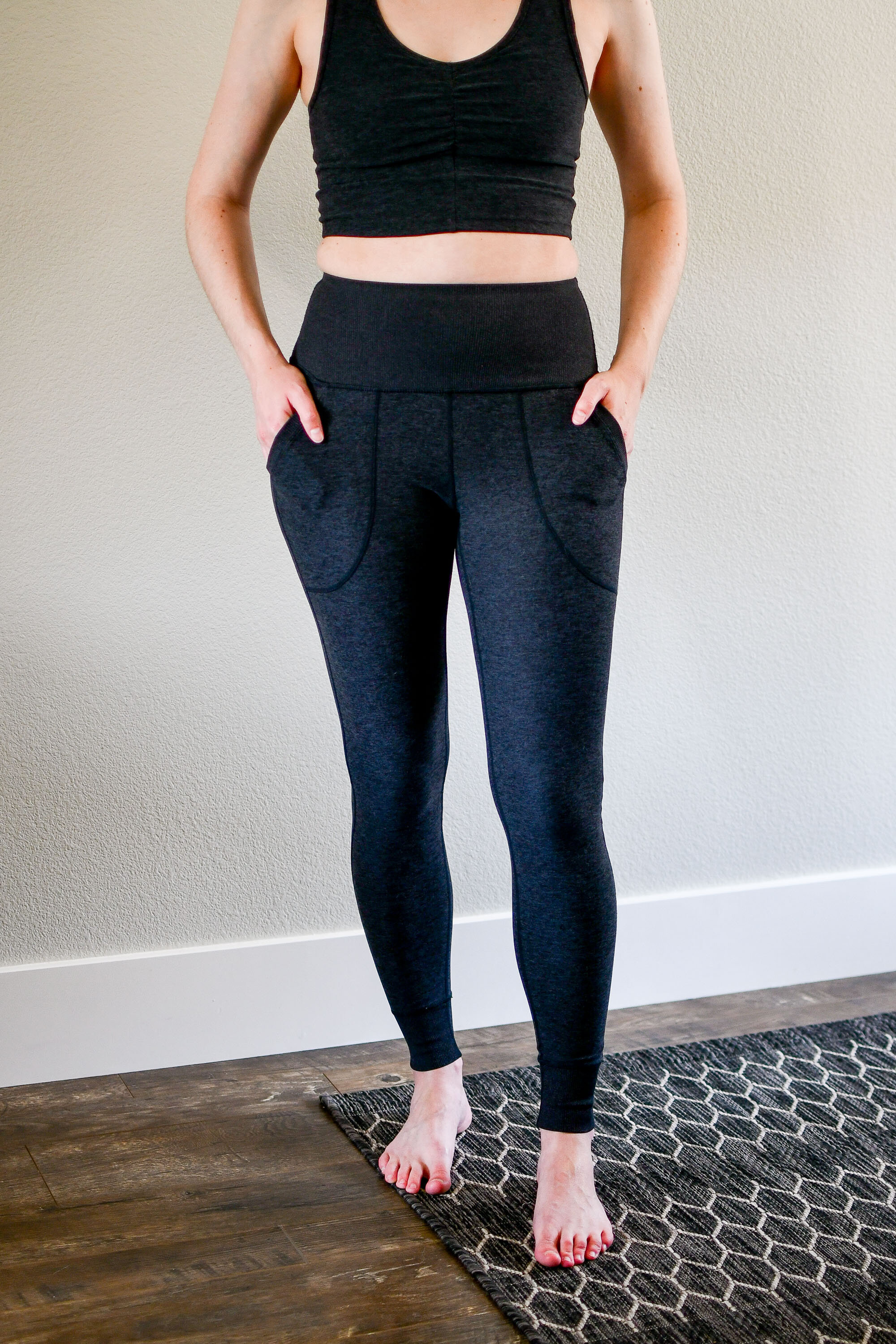 Zella Leggings Small Cropped Black Perforated Mesh Gym Workout