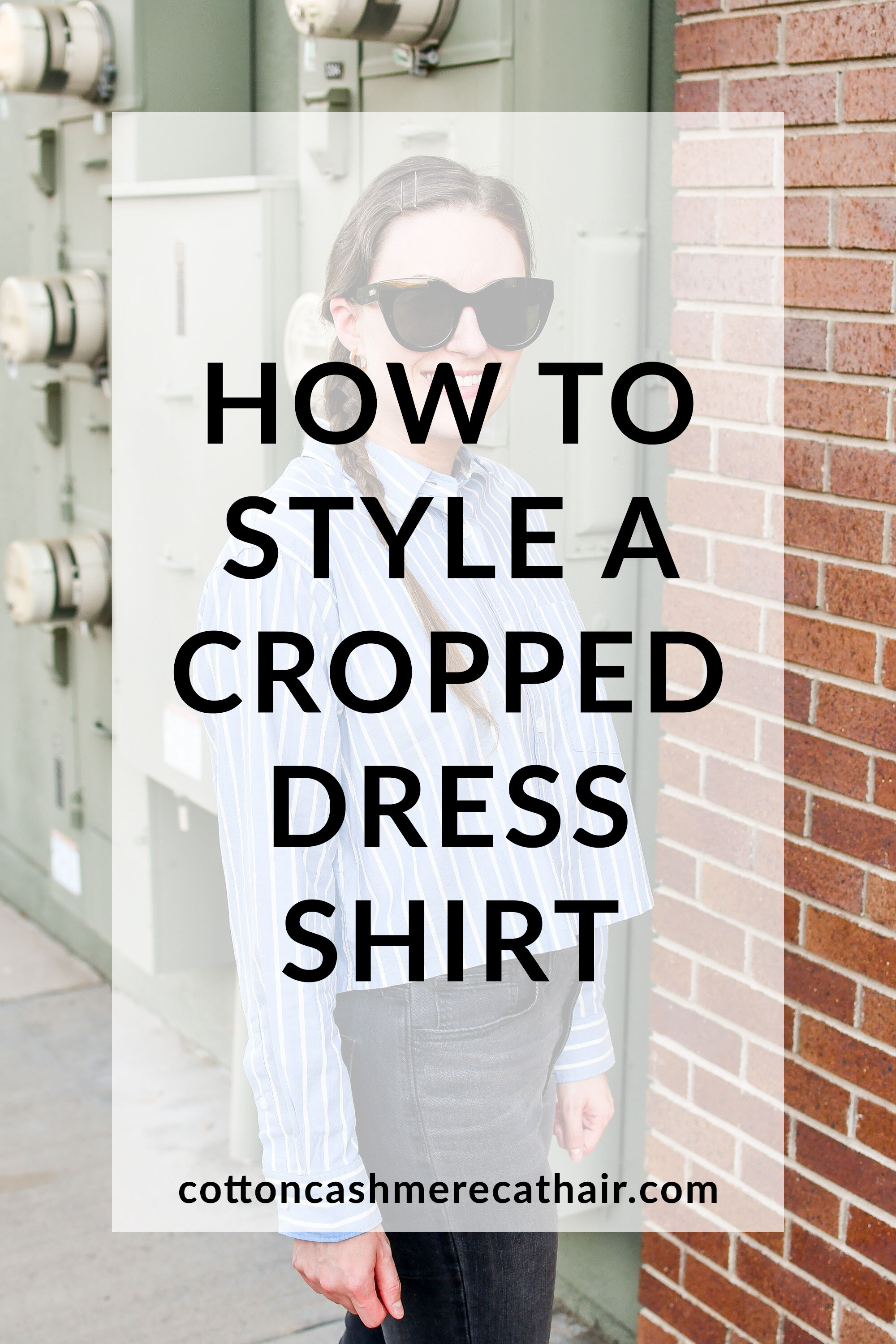 How to style a cropped dress shirt