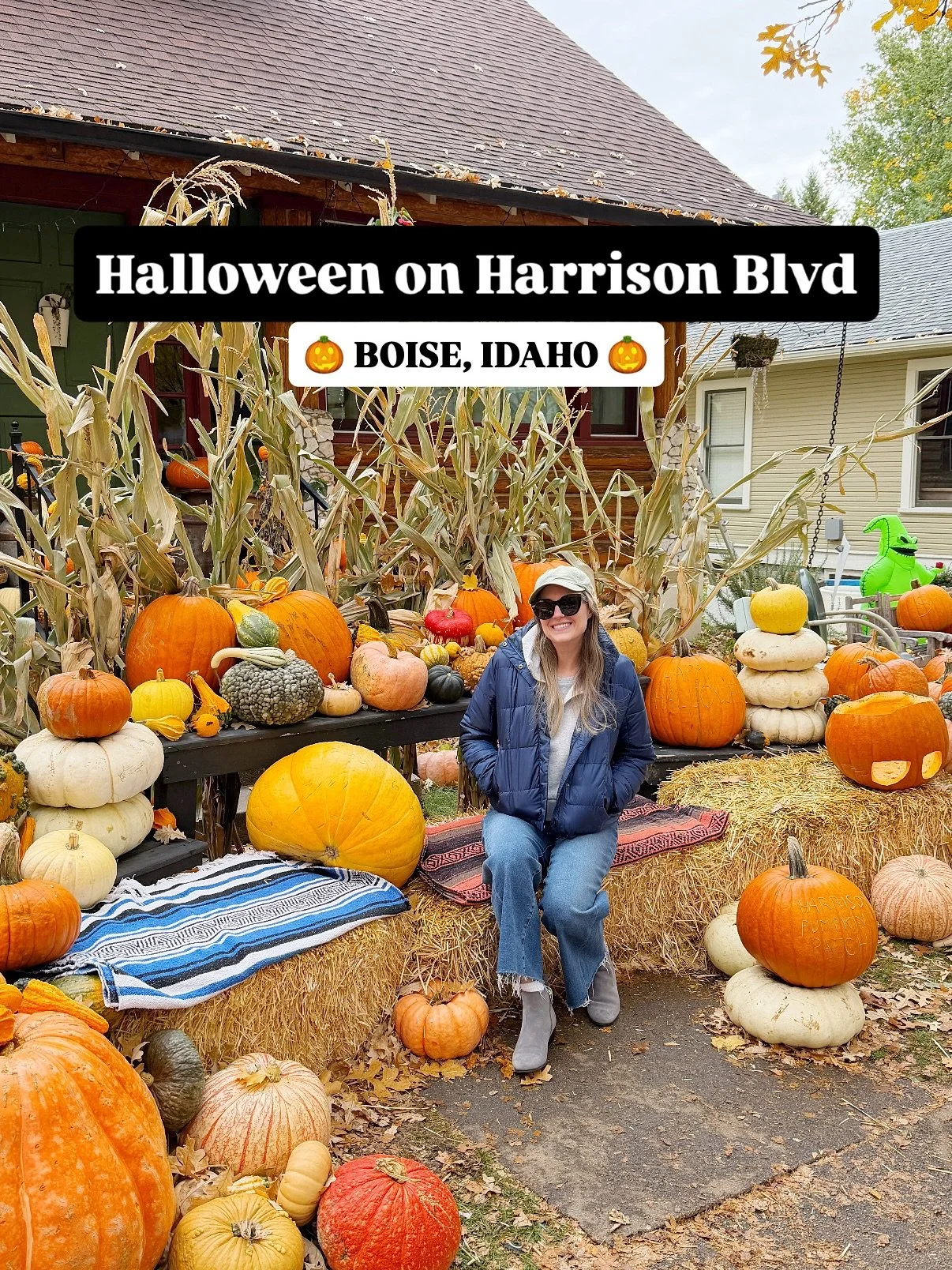 🎃 Come with me on a walk down Harrison Blvd, the most popular Halloween street in Boise! 🎃 

This is the most fun time of year to grab a hot chocolate or coffee drink and stroll down Harrison to see all the incredible Halloween decorations. 🤩 I de