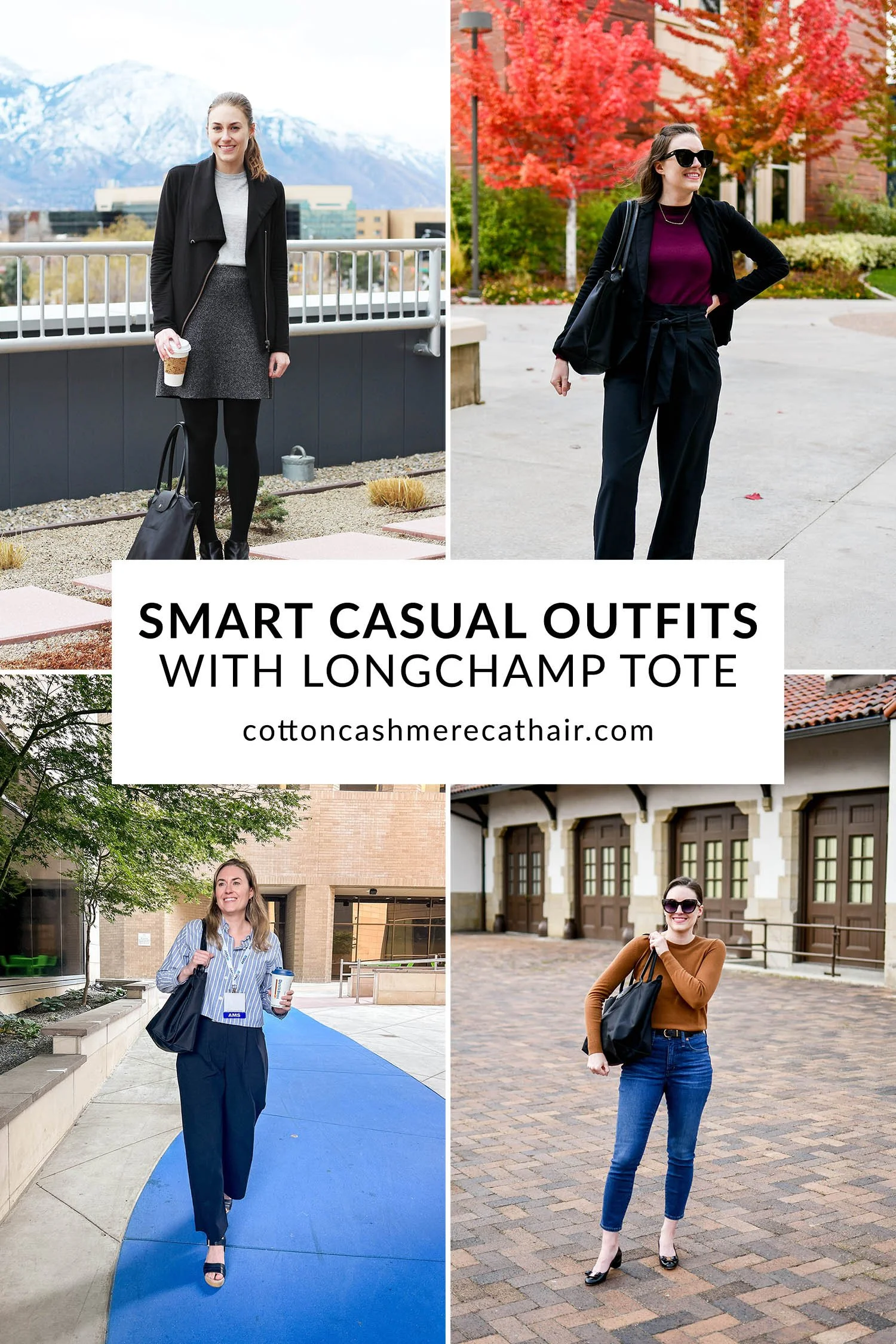 19 Smart Casual Outfits with Longchamp Tote